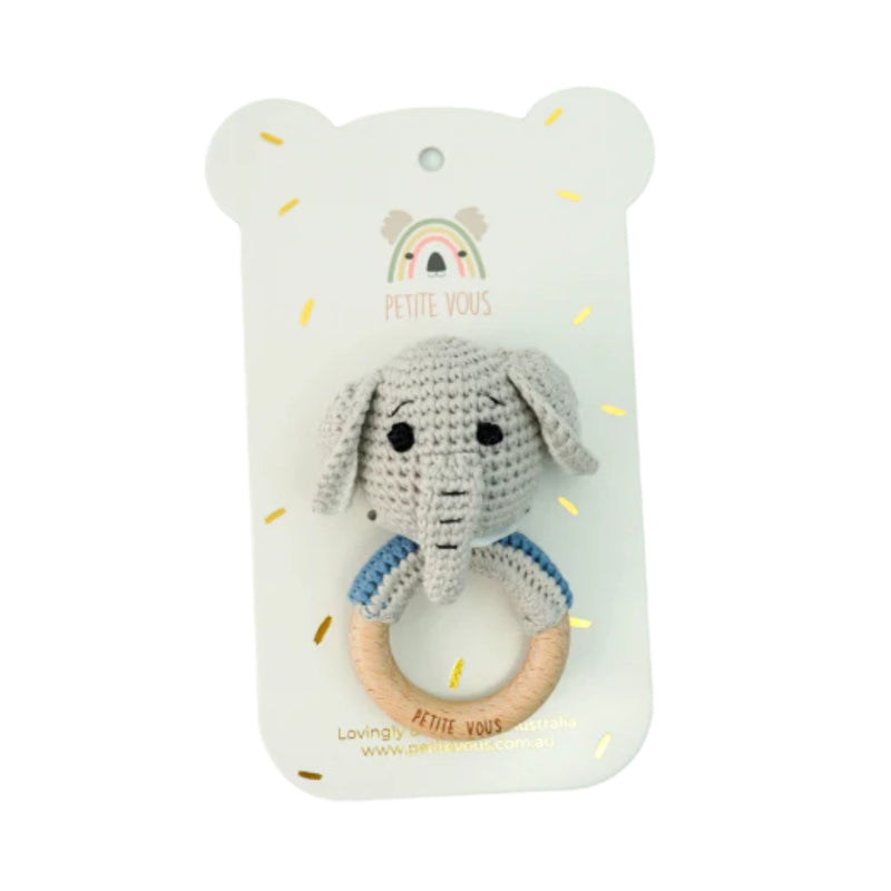 Petite Vous - 100% Cotton Crochet Ring Rattle