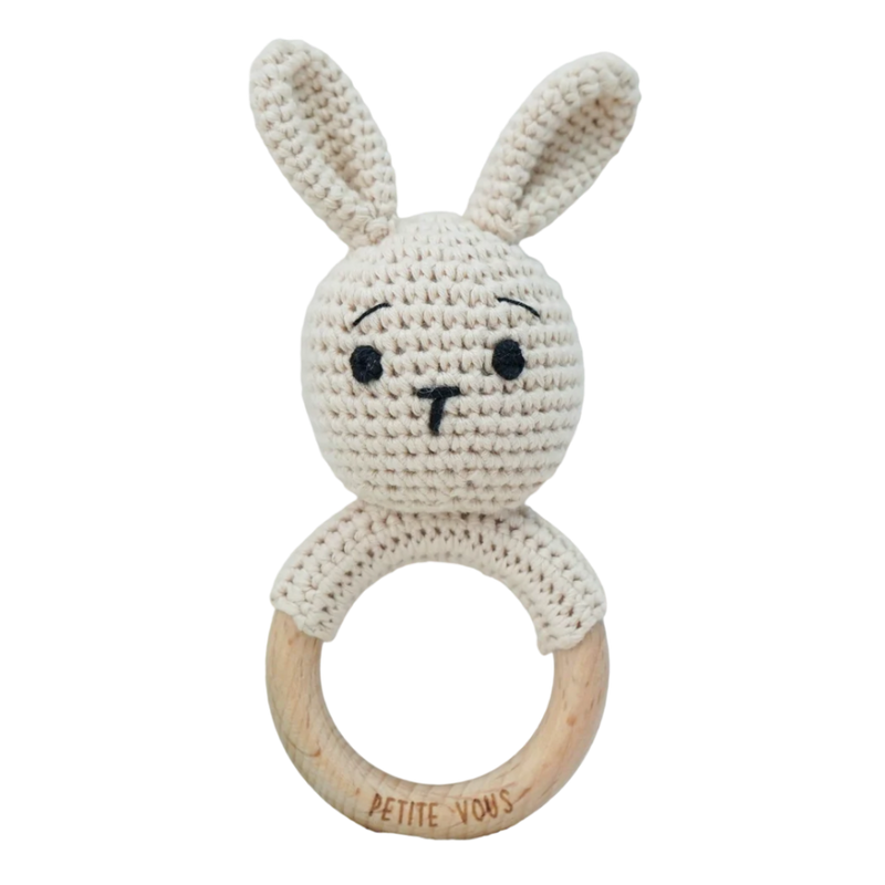 Petite Vous - 100% Cotton Crochet Ring Rattle