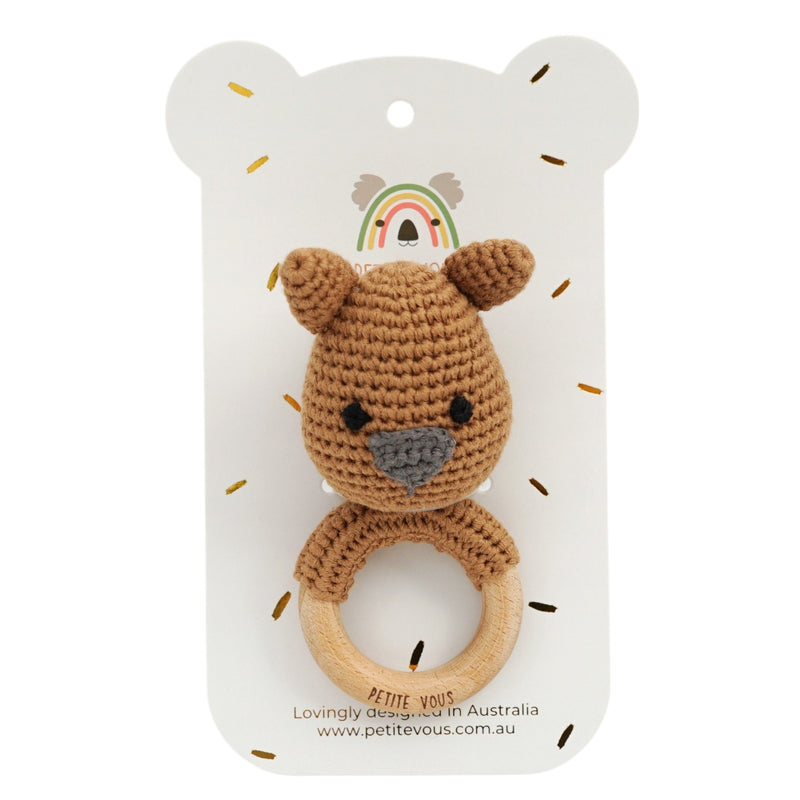 Petite Vous - 100% Cotton Crochet Ring Rattle