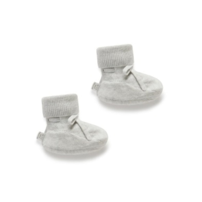 Purebaby - Knitted Grey Booties