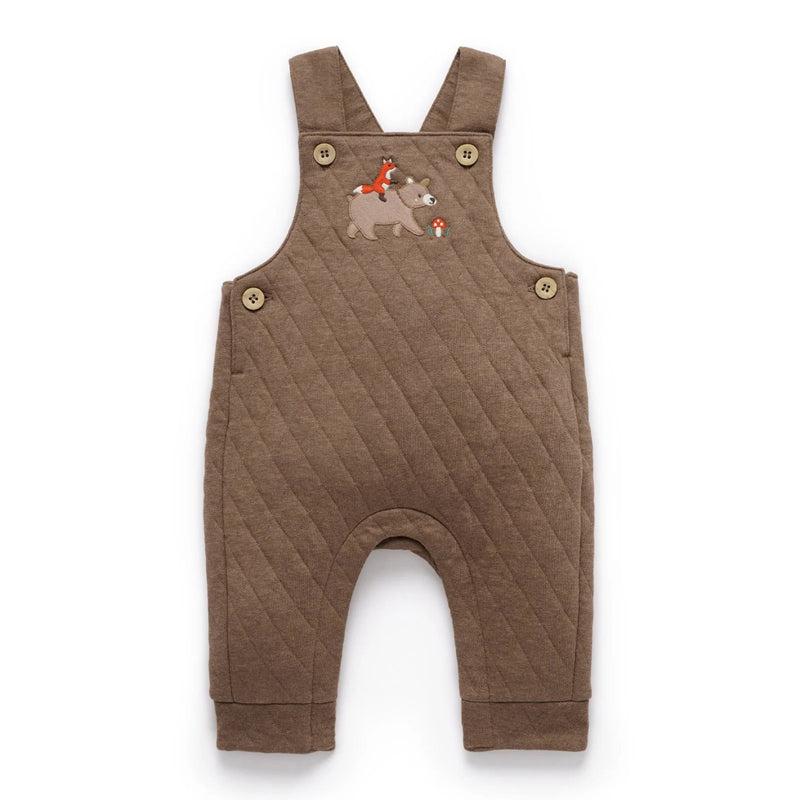 PureBaby Fairytale Forrest Collection Quilted Overalls