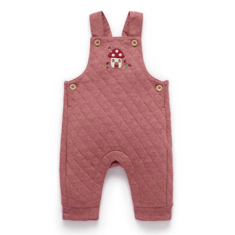PureBaby Fairytale Forrest Collection Quilted Overalls