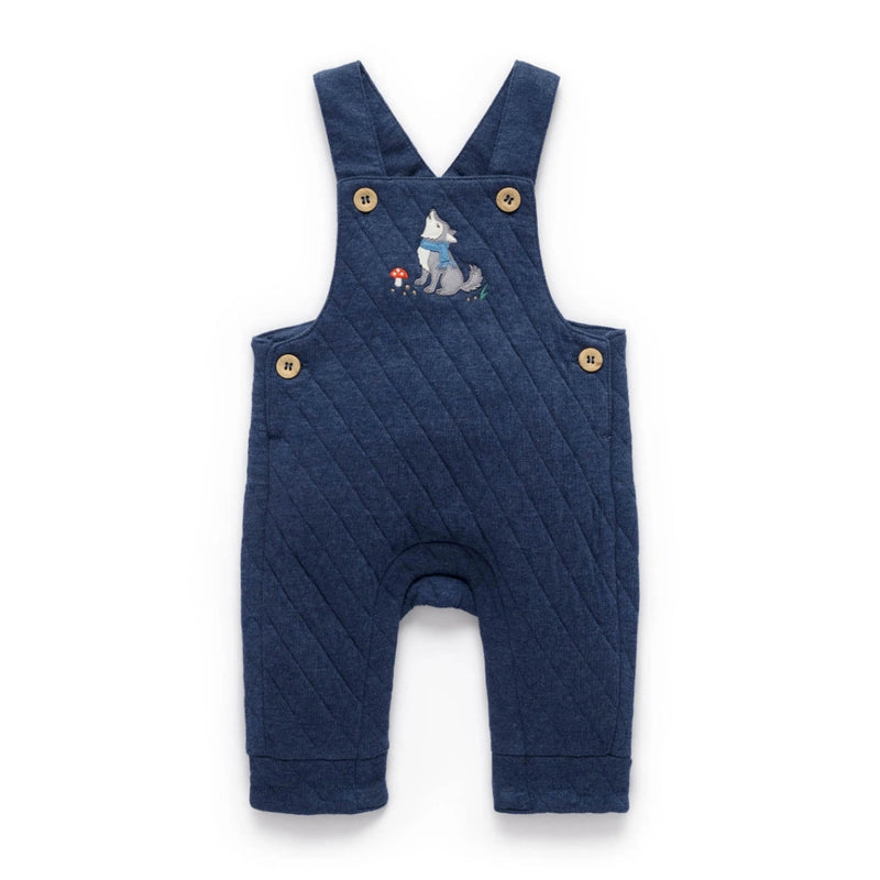 PureBaby Fairytale Forrest Collection Quilted Overalls
