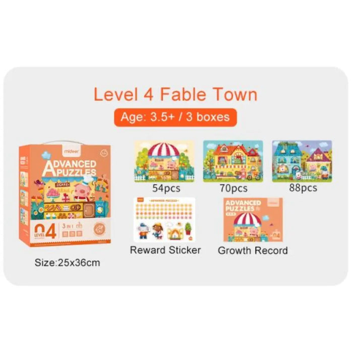 Mideer Level Up Advanced Puzzle Level 4  Fable Town