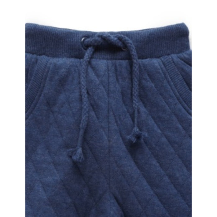 PureBaby - Quilted Track Pants - Captain Mélange