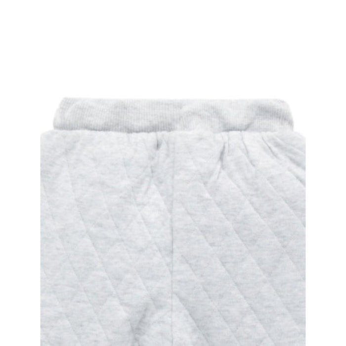 PureBaby - Quilted Track Pants - Grey Mélange