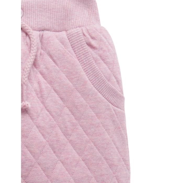 Purebaby Quilted Track Pants - Hyacinth Mélange