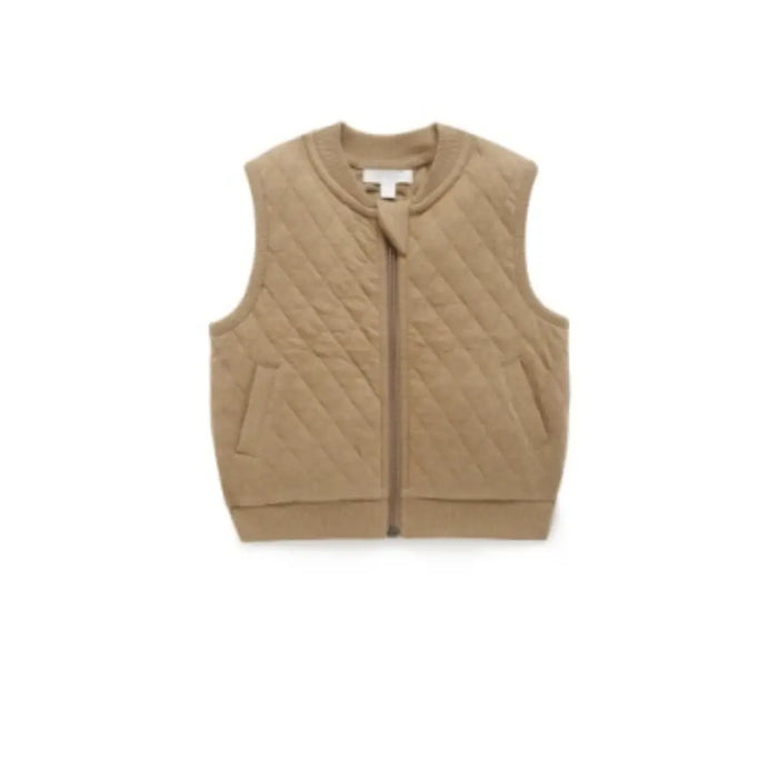 Purebaby Quilted Vest Twig Mélange