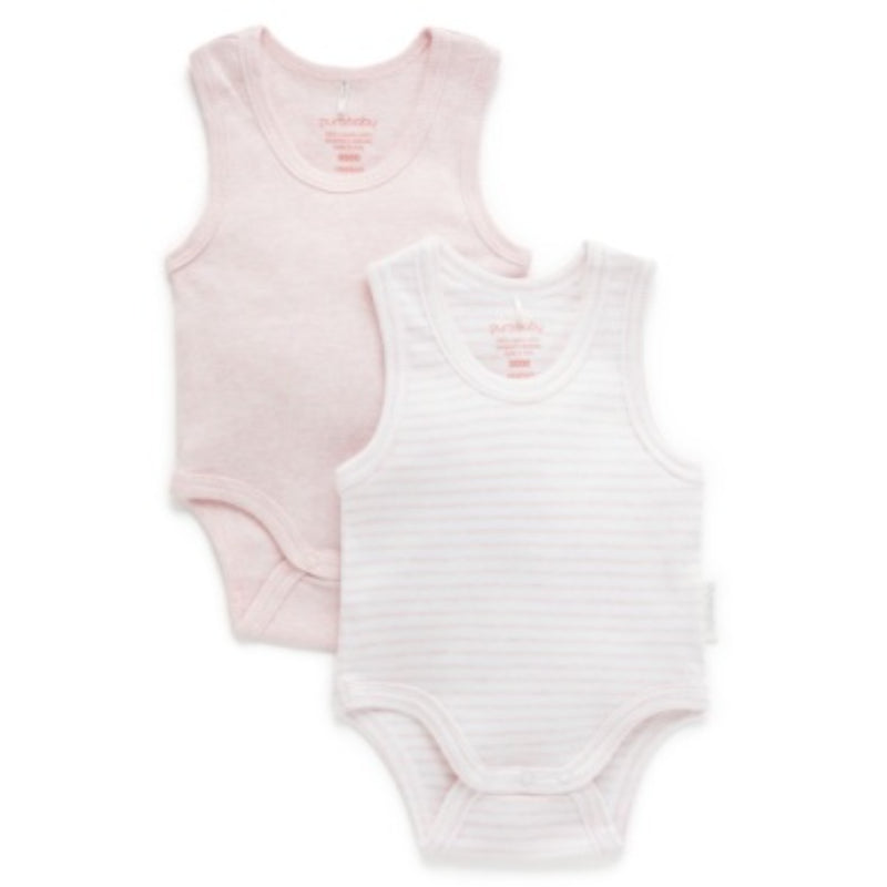 PureBaby - Singlet Bodysuit 2pk