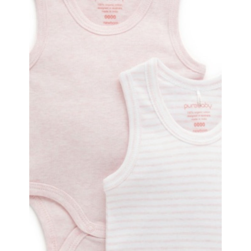PureBaby - Singlet Bodysuit 2pk