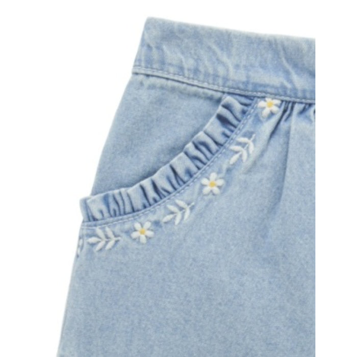 PureBaby - Denim Ruffle Shorts