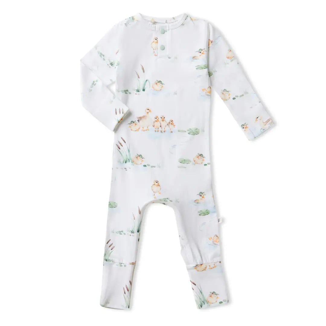 Snuggle Hunny Growsuit (baby onesie) - Duck Pond