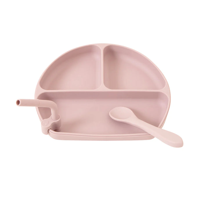 All4Ella - Silicone Suction Plate with Straw & Spoon