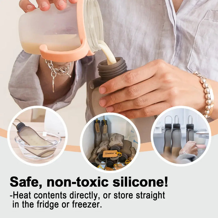 Silicone Milk Storage Bag 2 piece set