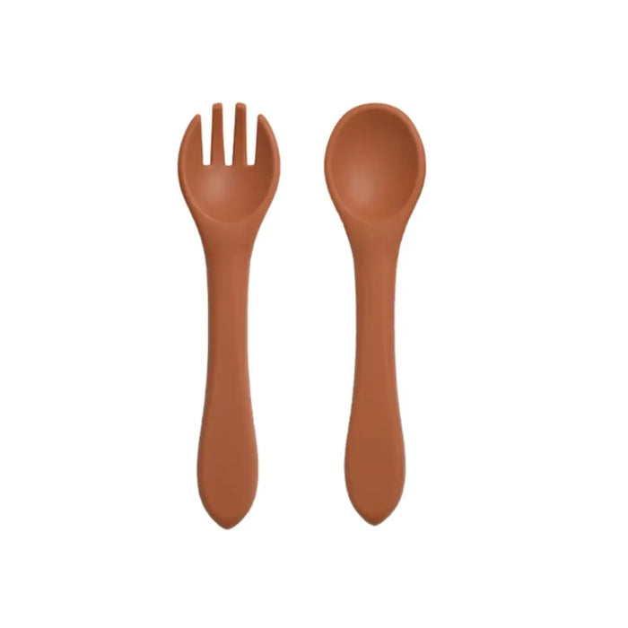 Silicone Fork and Spoon Set