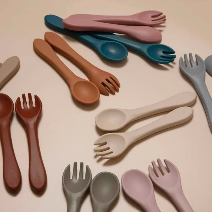 Silicone Fork and Spoon Set