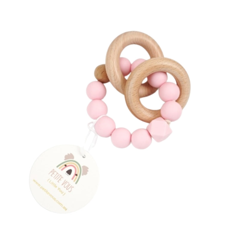Petite Vous - Silicone + Beechwood Teething Rings