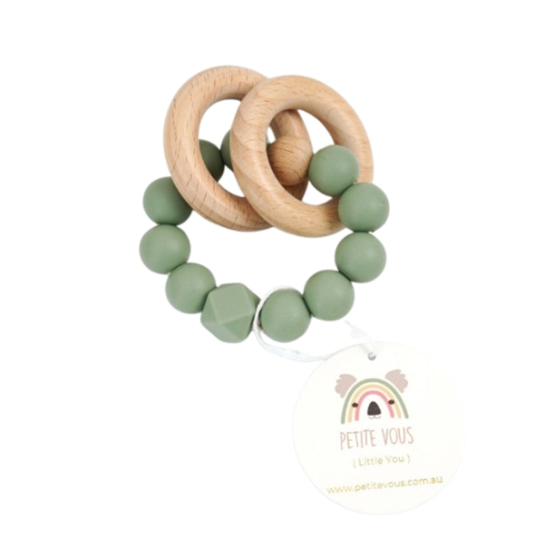 Petite Vous - Silicone + Beechwood Teething Rings