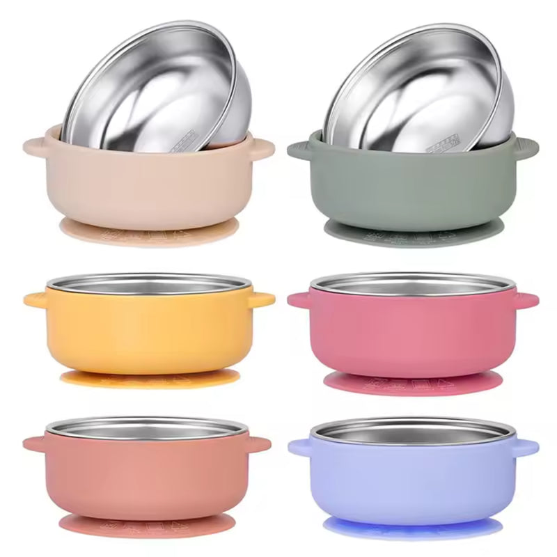 Bellelis - Stainless Steel Suction Baby Bowl