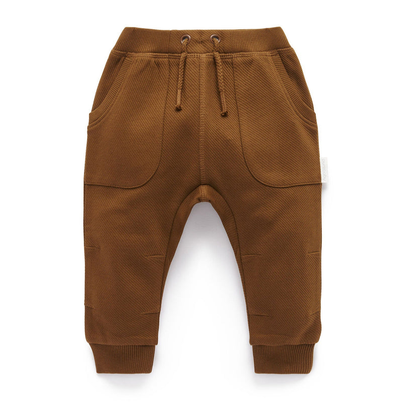 Purebaby Slouchy track pants rye