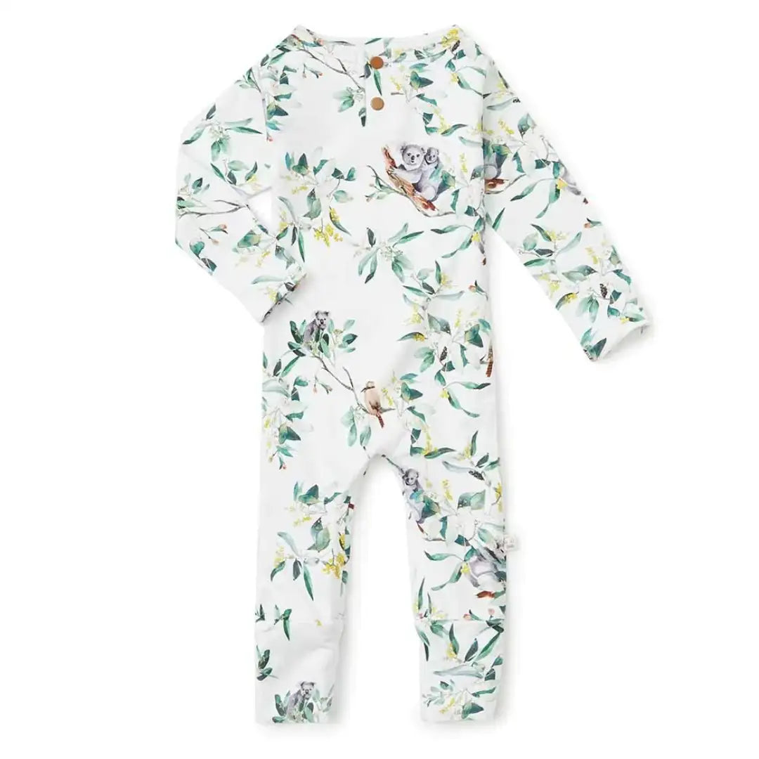 Snuggle Hunny Growsuit (baby onesie) - Eucalypt