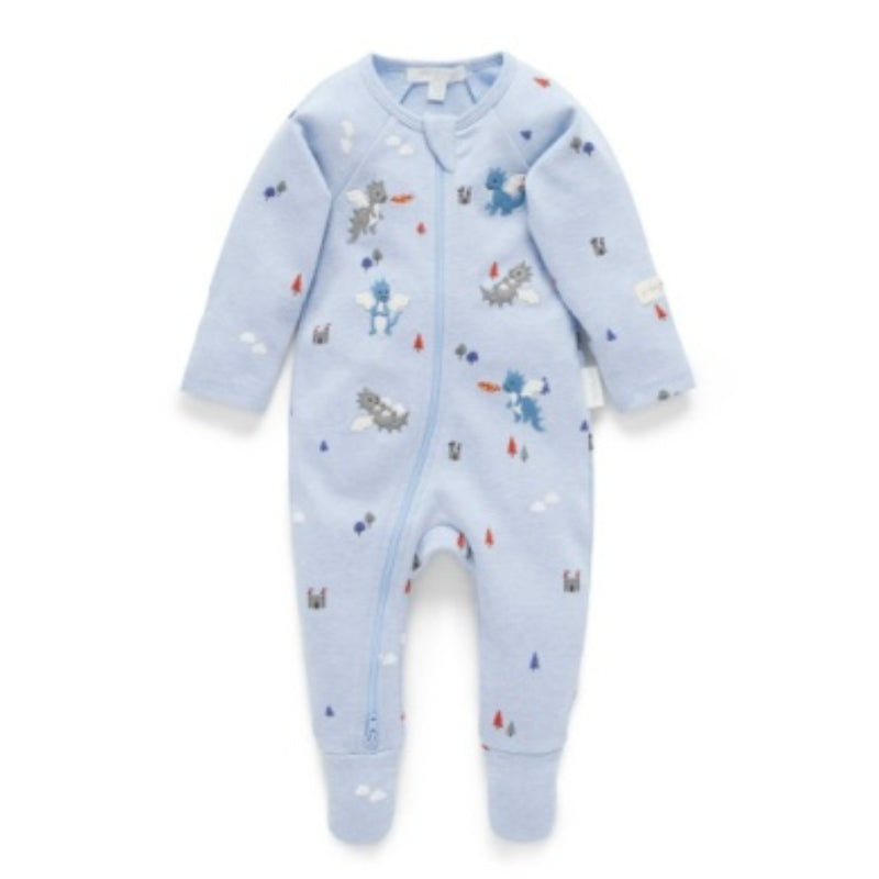 Pure Baby - Thick Zip Growsuit