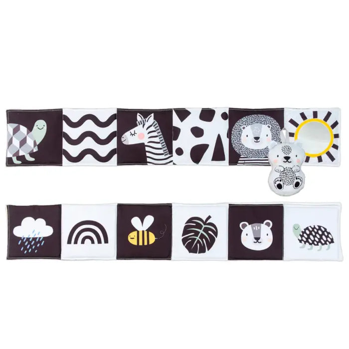 Taf Toys - Black and White Tummy Time Book