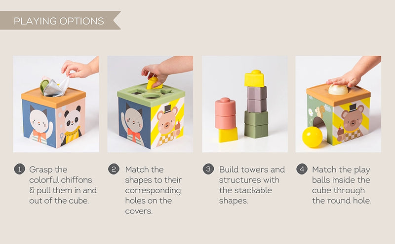 Taf Toys Play & Discover Cube 12M+