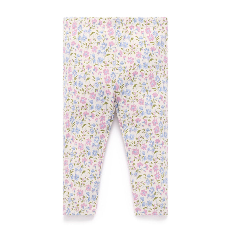 Purebaby thick leggings with pockets country floral