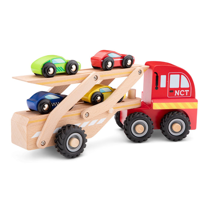 New Classic Toys - Car transporter with 4 vehicles