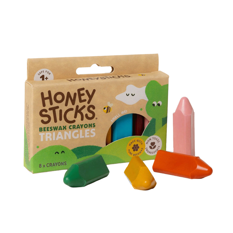 Triangles Crayons 8 Pack - Honeysticks