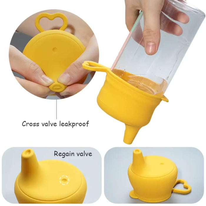 Silicone Sippy Cup with Universal Lid