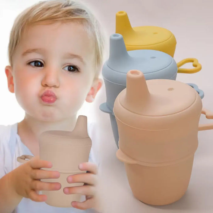 Silicone Sippy Cup with Universal Lid