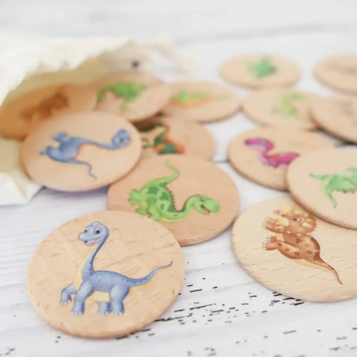 Wooden Memory Game - Dino