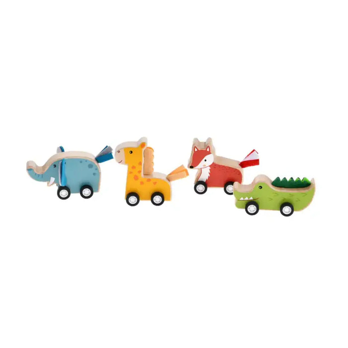 Wooden Pullback Jungle Animal