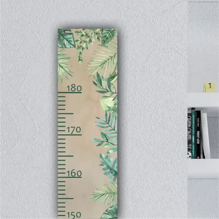 Wooden growth chart - tropical