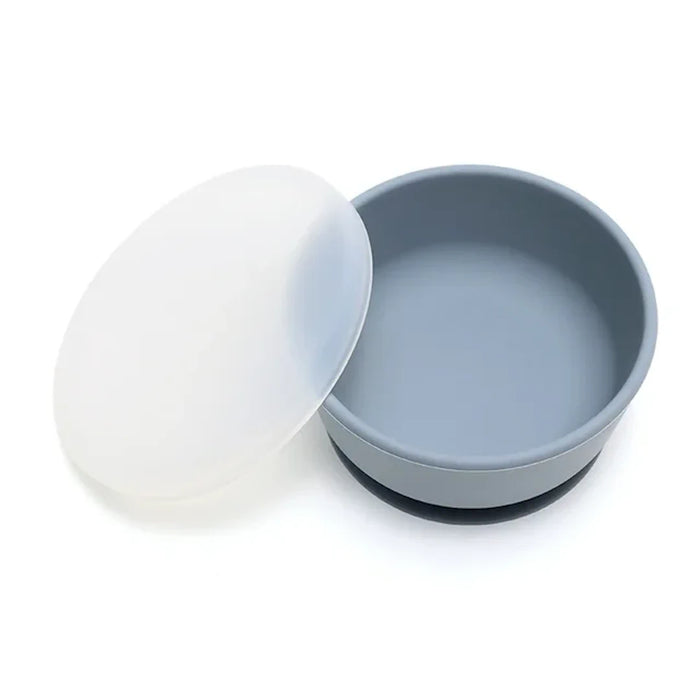 Baby Silicone Suction Bowl With Lid