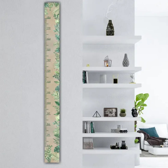 Wooden growth chart - tropical