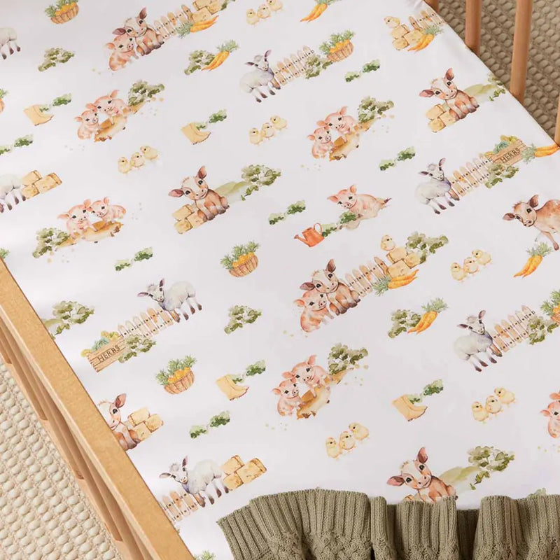 Snuggle Hunny Cot Sheet - Fitted + storage bag