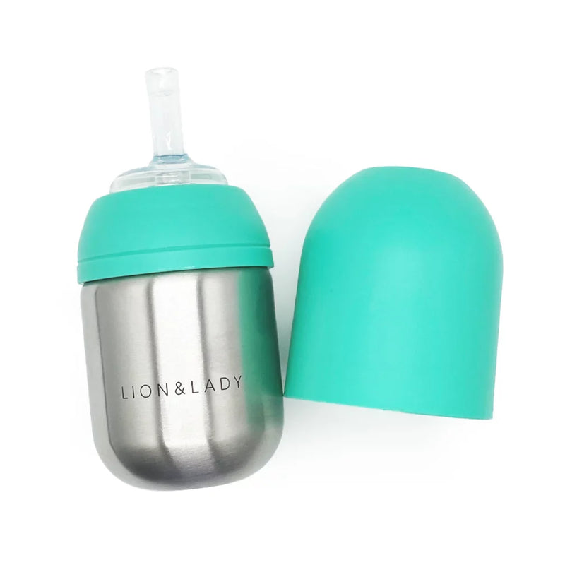 Lion & Lady - Toddler Straw Cup – 210ml Stainless Steel