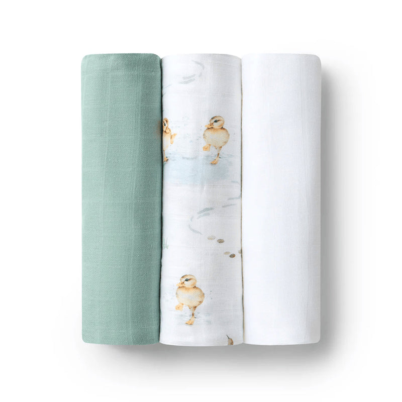 Snuggle Hunny - Large Organic Muslin Wraps 3 Pack