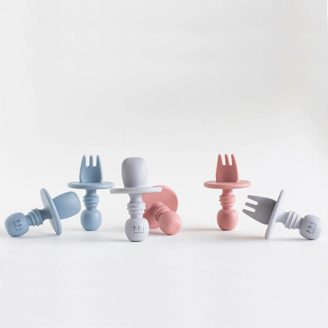 Montessori Mates - Baby's First Silicone Cutlery Set