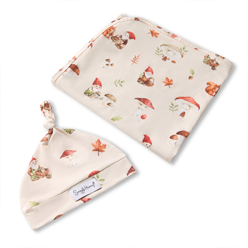 Snuggle Hunny Jersey Baby Wrap & Baby Headband or Baby Beanie Set