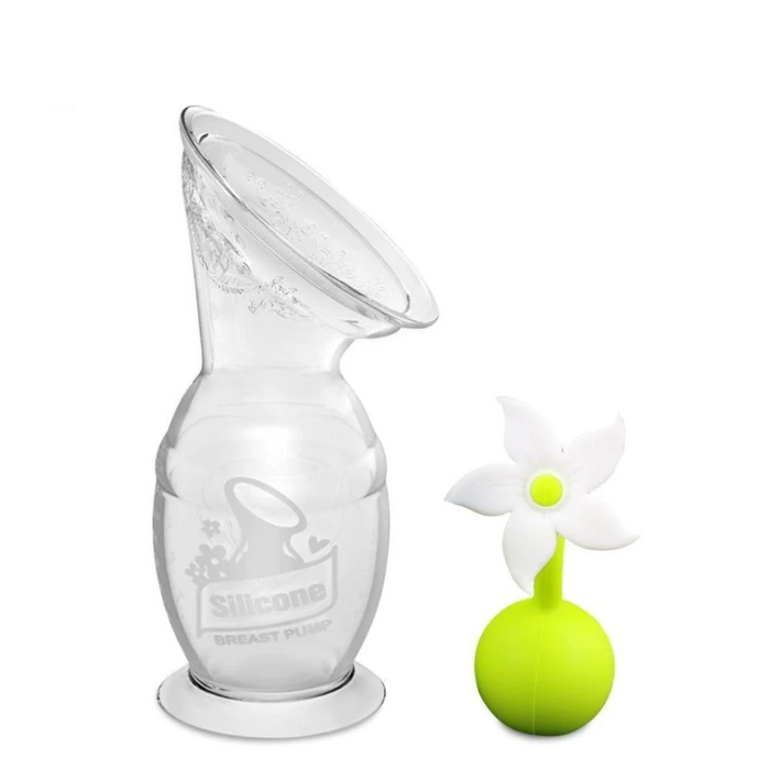 Haakaa 150ml Silicone Breast Pump & Flower Stopper Pack