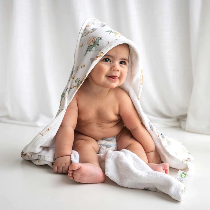 Snuggle Hunny Organic Baby Hooded Towel - various