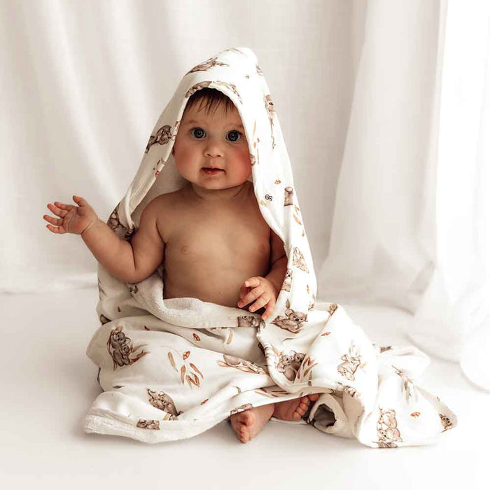 Snuggle Hunny Organic Baby Hooded Towel - various