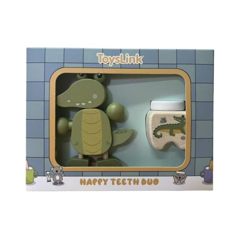 ToysLink - Wooden Happy Teeth Duo with Story Book