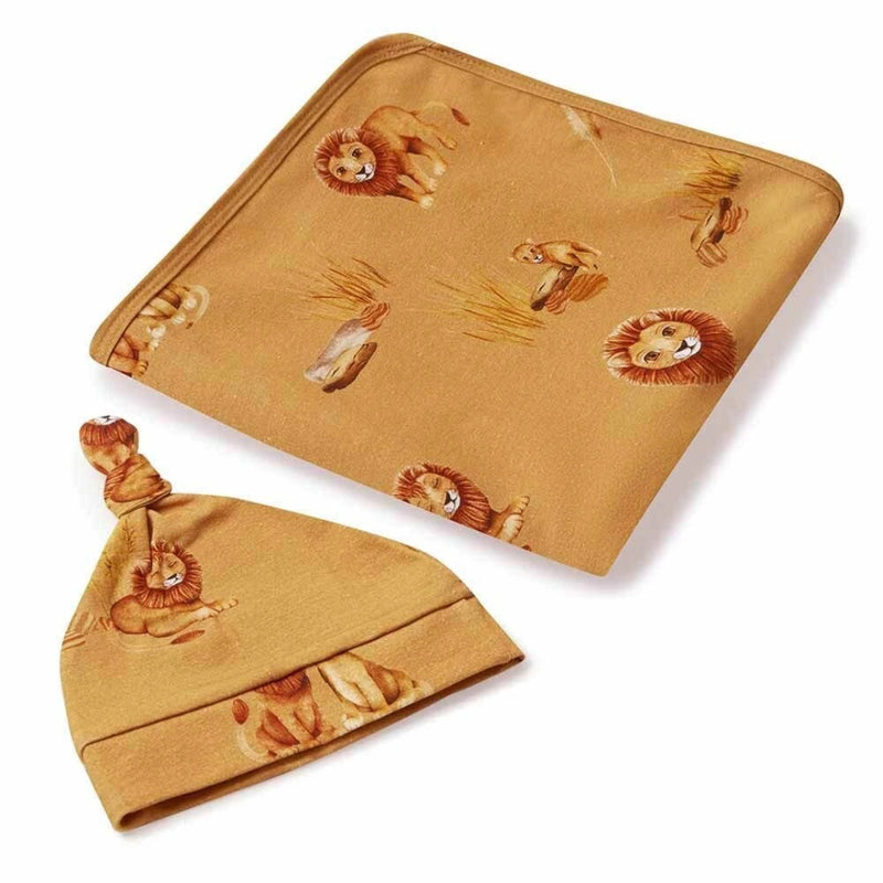 Snuggle Hunny Jersey Baby Wrap & Baby Headband or Baby Beanie Set