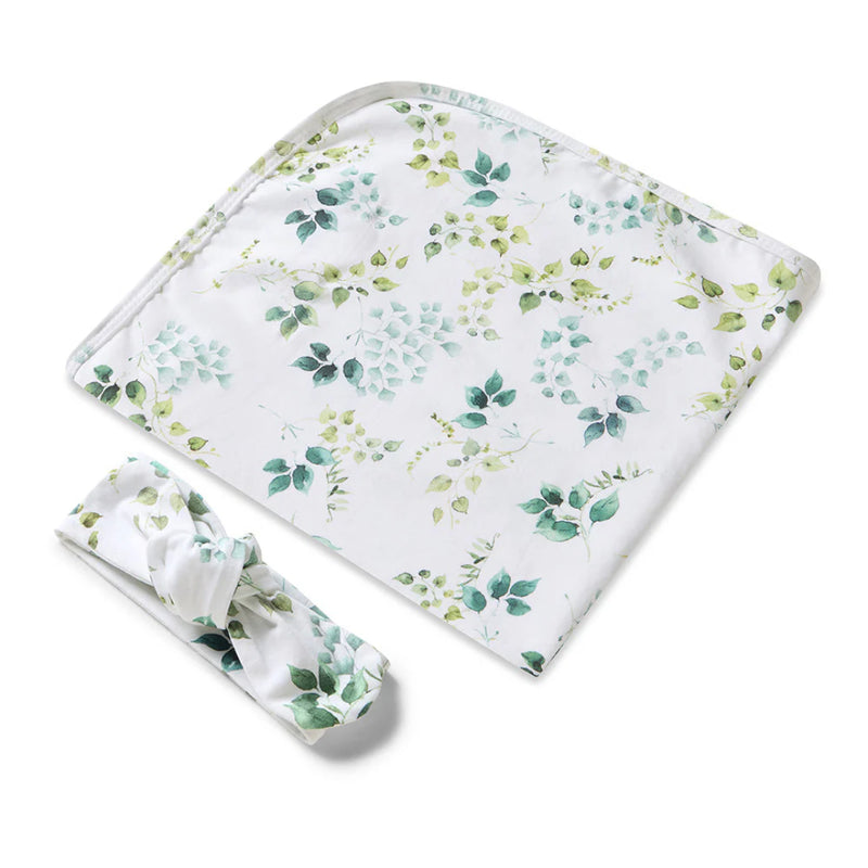 Snuggle Hunny Jersey Baby Wrap & Baby Headband or Baby Beanie Set