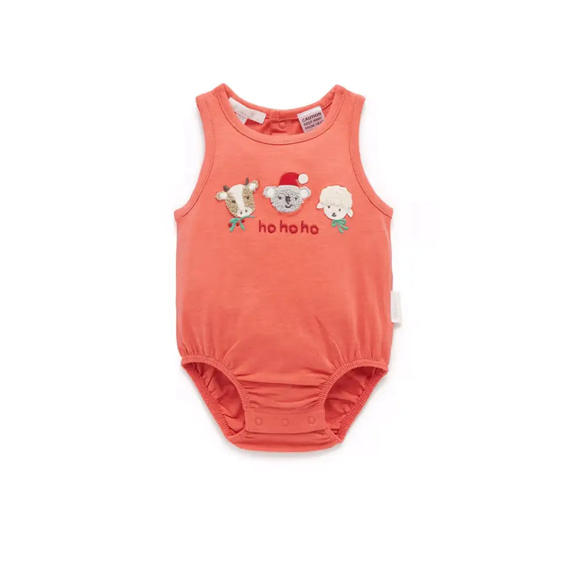 Purebaby Christmas Bodysuit